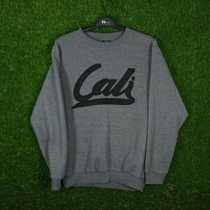 Original Deluxe Supply Cali Graphic Sweatshirt‎ Crewneck Gray Men's Sz M Sweater